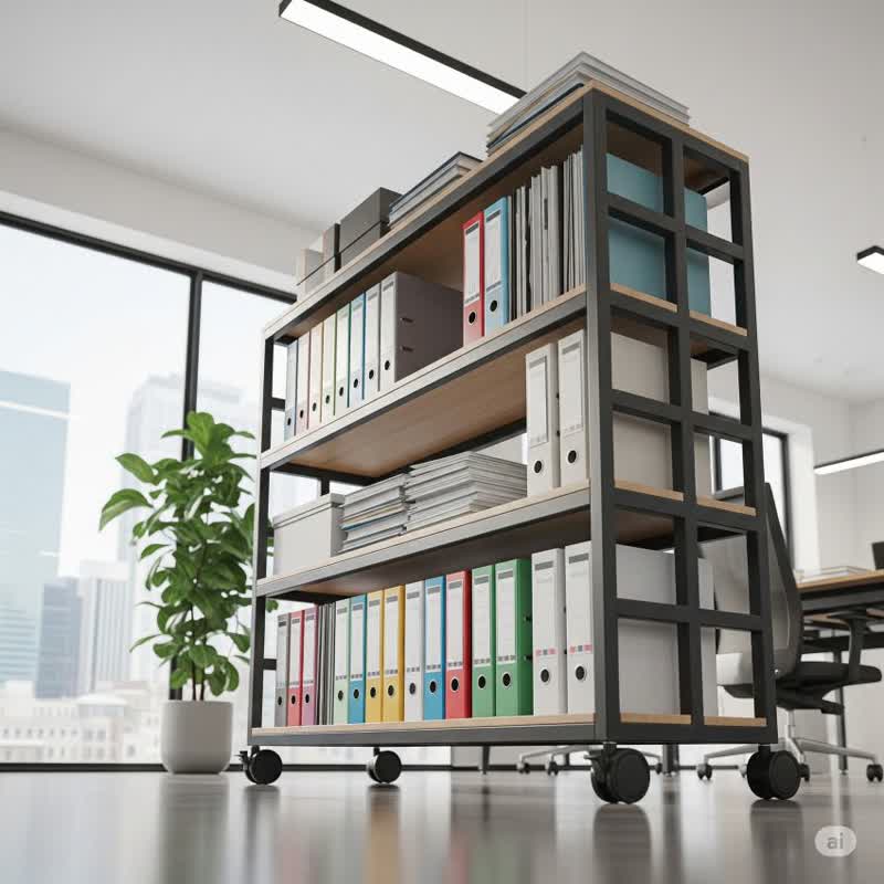 مشخصات فنی قفسه بایگانی ریلی