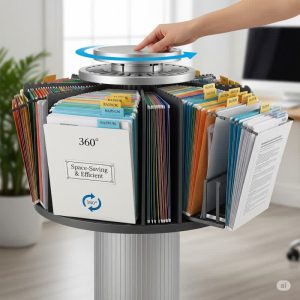 ویژگی ها و مزایای کمد بایگانی دوار پوشه خور