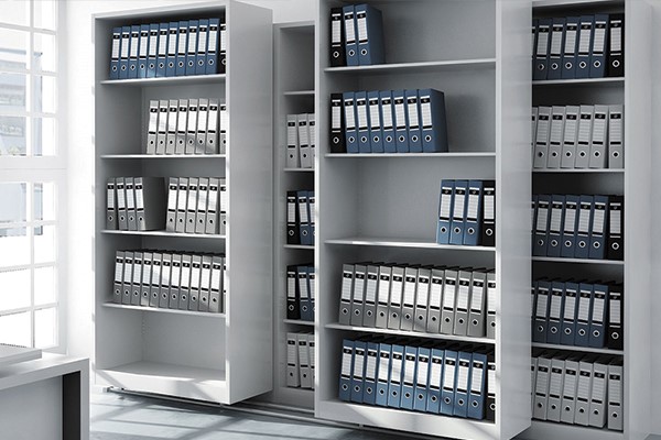 قفسه کتابخانه ریلی