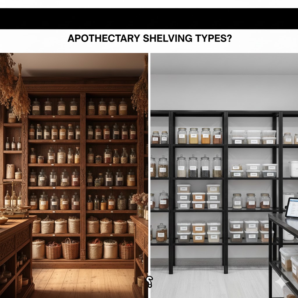 انواع قفسه‌بندی عطاری